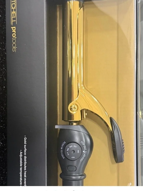 NWT Paul Mitchell Gold and Black 1" Curling Iron - Picture 5 of 5